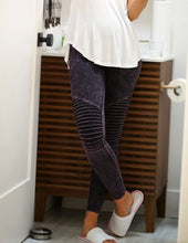 Load image into Gallery viewer, Andrea Mineral Washed Moto Leggings