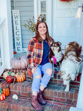 Load image into Gallery viewer, Jordan Plaid Open Front Jacket