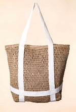 Load image into Gallery viewer, Straw Braided Hat Holder Tote Bag