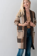 Load image into Gallery viewer, Ashley Color Block Cardigan
