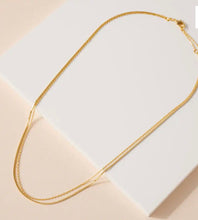 Load image into Gallery viewer, Layered Flat Chain Necklace
