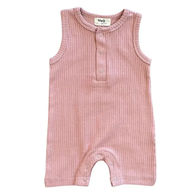 Ribbed Organic Baby Romper