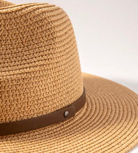 Load image into Gallery viewer, Straw Fedora Hat
