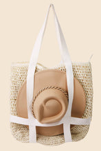 Load image into Gallery viewer, Straw Braided Hat Holder Tote Bag
